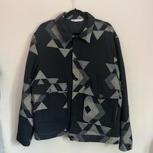 NWOT Zara Jacquard Collared Jacket Shacket
